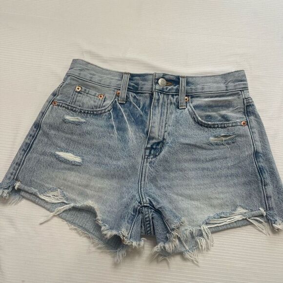PISTOLA Destroyed Cut Off Denim Shorts Size 25 - Picture 1 of 9